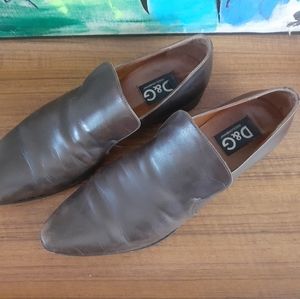 Dolce & Gabbana brown leather men's shoes